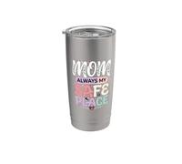 Mom Always My Safe Place Apreciación de la madre Vaso térmico de acero inoxidable de doble pared