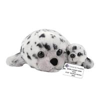 Mom-Baby Mini Harbor Seal Animals para nios y nias Tema Ocean Baby Shower Decorations D? Cor zoolgico Animales para nios rellenos Juguetes de pel