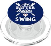 Mom Baseball Batter Batter Swing Hey Game Day Baseball Lover PopSockets PopGrip para MagSafe