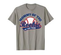Mom Baseball Mommy of The Rookie of The Year First Birthday Camiseta