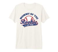 Mom Baseball Mommy of The Rookie of The Year First Birthday Camiseta Premium