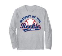 Mom Baseball Mommy of The Rookie of The Year First Birthday Manga Larga