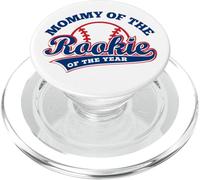 Mom Baseball Mommy of The Rookie of The Year First Birthday PopSockets PopGrip para MagSafe