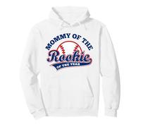 Mom Baseball Mommy of The Rookie of The Year First Birthday Sudadera con Capucha