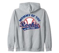Mom Baseball Mommy of The Rookie of The Year First Birthday Sudadera con Capucha