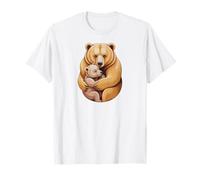 Mom Bear Cub Funny Pregnant Loading Baby Mother Camiseta