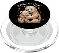 Mom Bear Cub Funny Pregnant Loading Baby Mother PopSockets PopGrip para MagSafe