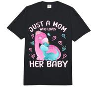 Mom Brontosaur Love «Solo una Madre Que ama a su bebé Dinosaurio» Comfort Colors Adult Heavyweight T-Shirt
