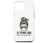 Mom Dad on 21 Year Old Son Daughters 21st Birthday Messy Bun Carcasa para iPhone 12 Pro MAX