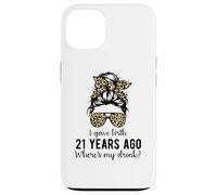 Mom Dad on 21 Year Old Son Daughters 21st Birthday Messy Bun Carcasa para iPhone 13