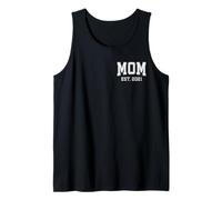Mom EST 2021 Personalizado Mamá Personalizado Navidad Día de la Madre Camiseta sin Mangas