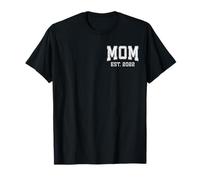 Mom EST 2022 Personalizado Mamá Personalizado Navidad Día de la Madre Camiseta