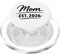 Mom EST 2026 Nueva Madre Padre Recién Nacido Hijo Paternidad PopSockets PopGrip para MagSafe
