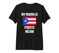 Mom Flags My Mama Is Puerto Rico Country Flag Camiseta Premium