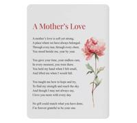Mom Heart Quote Metal Sign 8x12 Inch | Rust resistant aluminum Wall-Art for nursery rocking chair wall display