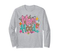 Mom Hood Retro Mama Life Colorful Mother Humor Manga Larga