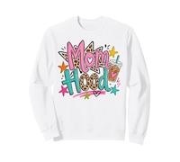 Mom Hood Retro Mama Life Colorful Mother Humor Sudadera