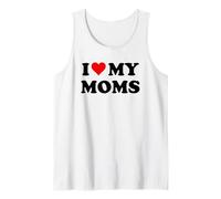 Mom I Love My Moms Pride Two Moms Are Better Than One Mother Camiseta sin Mangas