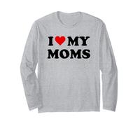 Mom I Love My Moms Pride Two Moms Are Better Than One Mother Manga Larga