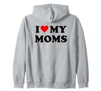 Mom I Love My Moms Pride Two Moms Are Better Than One Mother Sudadera con Capucha