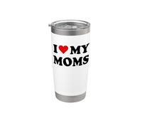 Mom I Love My Moms Pride Two Moms are Better Than One Mother Vaso térmico de acero inoxidable de doble pared