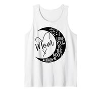 Mom I Love You to Moon & Back Mother I Love My Awesome Moms Camiseta sin Mangas