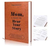 Mom, I Want to Hear Your Story, diario de vida de la madre para compartir su vida y amor, tapa dura envuelta en cuero, diario portátil para cumpleaños de mamá, el mejor regalo para mamá