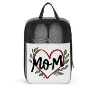 MOM is The Heart of The Family - Bolsa de zapatos para viajes, uso diario, bolsa de almacenamiento antipolvo para zapatos de golf