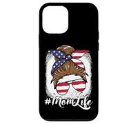 Mom Life All American Mama 4 de julio Patriotic Women Carcasa para iPhone 12 mini