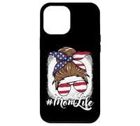 Mom Life All American Mama 4 de julio Patriotic Women Carcasa para iPhone 12 Pro Max