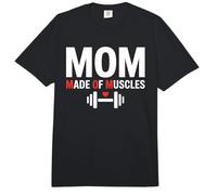 Mom Made of Muscles Strong Emotional Phrase Mama Comfort Colors Adult Heavyweight T-Shirt