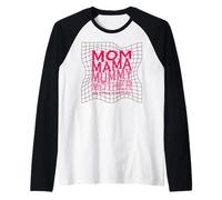 Mom Mama Mummy Mother One Person Infinite Love Groovy Mum Camiseta Manga Raglan
