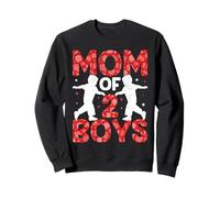 Mom of 2 Boys Mother's Day Women Mom of Two Boys Sudadera