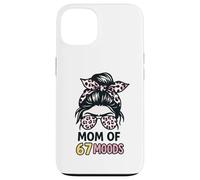 Mom of 67 Moods Funny Cartoon Expression Mom 67 Meme Carcasa para iPhone 13