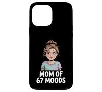 Mom of 67 Moods Funny Cartoon Expression Mom 67 Meme Carcasa para iPhone 13 Pro MAX