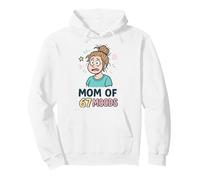 Mom of 67 Moods Funny Cartoon Expression Mom 67 Meme Sudadera con Capucha