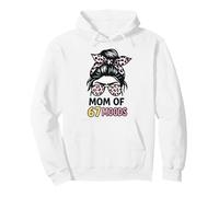Mom of 67 Moods Funny Cartoon Expression Mom 67 Meme Sudadera con Capucha
