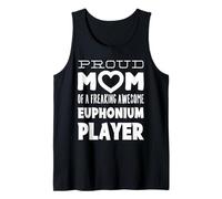 Mom of A Freaking Awesome Euphonium Player Mother Mum Camiseta sin Mangas