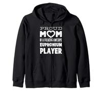 Mom of A Freaking Awesome Euphonium Player Mother Mum Sudadera con Capucha
