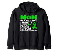 Mom of a Warrior Cerebral Palsy Awareness Gifts CP Awareness Sudadera con Capucha