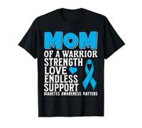 Mom of a Warrior Diabetes Awareness Family Matching Gifts Camiseta