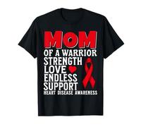 Mom of a Warrior Heart Disease Awareness Family Matching Camiseta