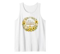 Mom of Golden Ribbon Warrior concienciación sobre el cáncer Camiseta sin Mangas