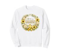 Mom of Golden Ribbon Warrior concienciación sobre el cáncer Sudadera