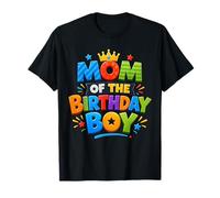 Mom of The Birthday Boy Cute Family Birthday Party Camiseta