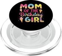 Mom of The Birthday Day Girl Ice Cream Party Matching Family PopSockets PopGrip para MagSafe