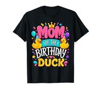 Mom of The Birthday Duck Cute Family Matching Party Camiseta