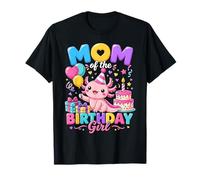Mom of The Birthday Girl Cute Axolotl Family Party Camiseta