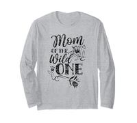 Mom of The Wild One Mama Madre Mamá Día de la Madre 1 Manga Larga