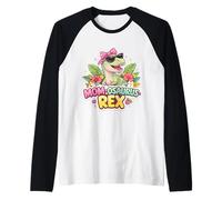 Mom-osaurus Rex Funny Día de la Madre Mamá Mamá Mamá T-Rex Dino Camiseta Manga Raglan